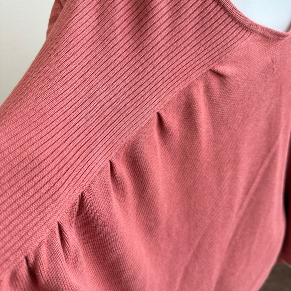 Anthropologie Dolman Sleeve Oversized Sweater Rust Brown - S - Picture 8 of 13